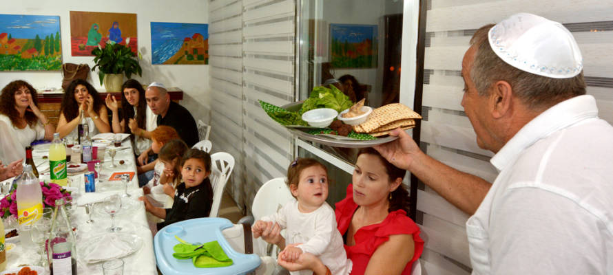 Family Passover seder