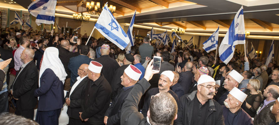 Druze men express support for Israel. (Arkady Mazor/Shutterstock.com)