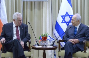 Israeli Pres Peres meets with Czech Pres Zeman
