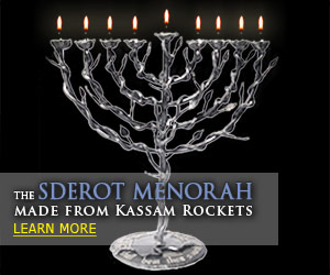 Rockets into Roses Menorah