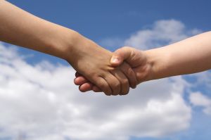 shaking hands