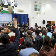 abbas meets israeli students