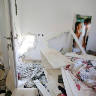 Gaza rocket damage
