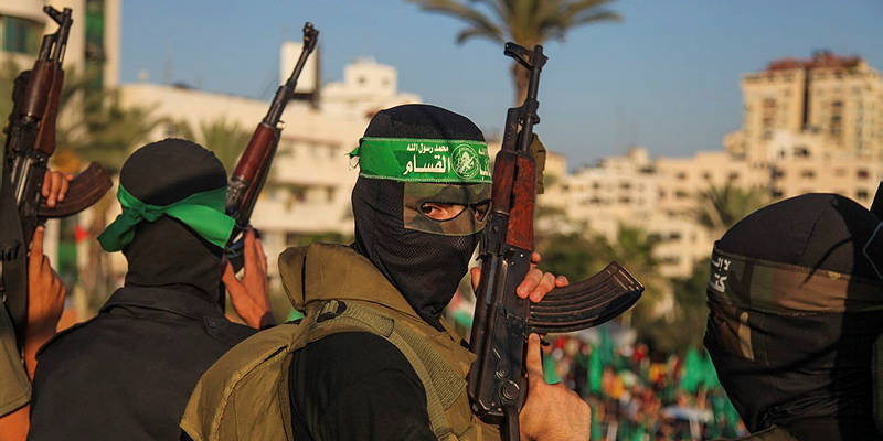 Hamas terrorist rally in Gaza
