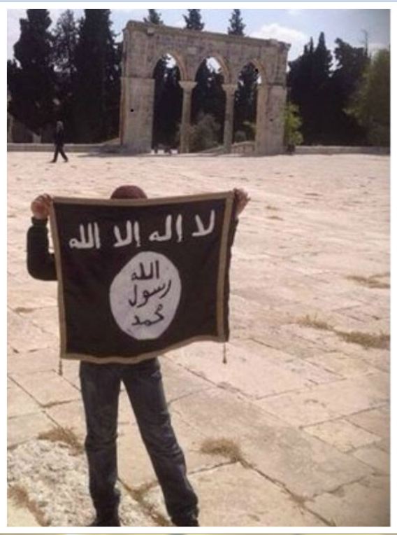 ISIS flag on Temple Mount