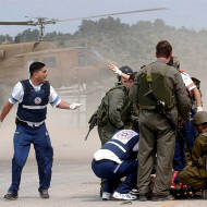 Medical evacuation by helicopter