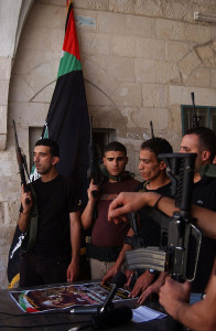 Members of Al-Aqsa Martyrs' Brigade. (Wagdi Ashtiyeh/Flash90)