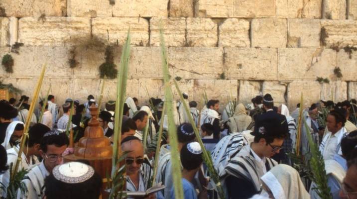 Western Wall Jerusalem Israel Sukkot Holiday