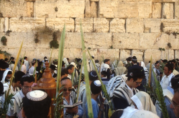 Western Wall Jerusalem Israel Sukkot Holiday