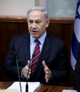 Prime Minister Benjamin Netanyahu at weekly Cabinet meeting on Sunday morning. (Photo: Amit Shabi/Flash90)
