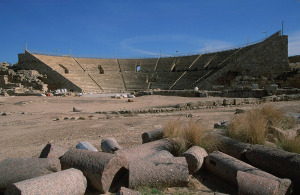 View of the old amphitheater in Caesarea. (Photo: Doron Horowitz/Flash90)