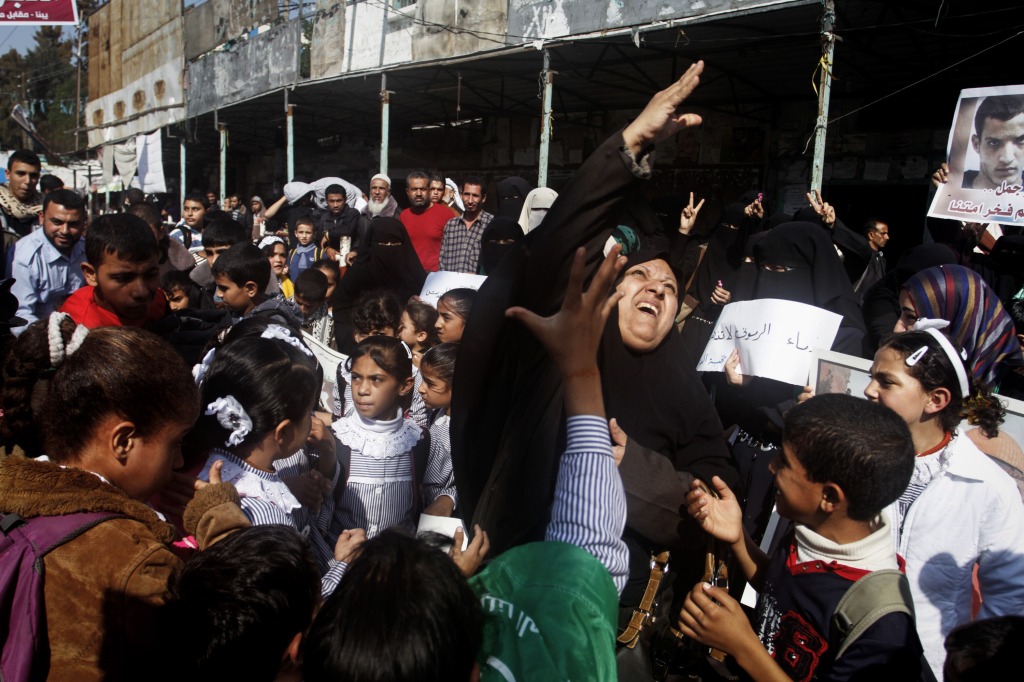 Palestinian Arabs celebrate terror attack