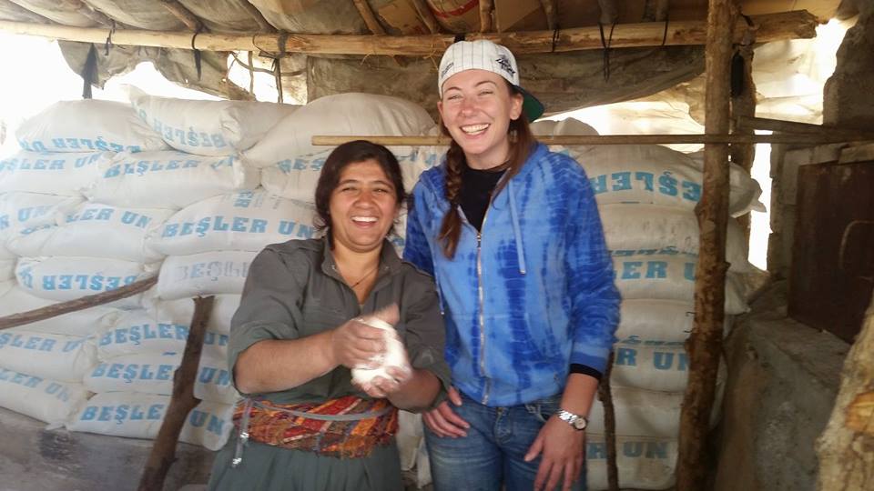 Gill Rosenberg with the Kurds