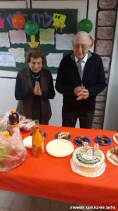 Leah and Yitzchak Genzel at the party. (Photo: Police Spokesperson Unit)