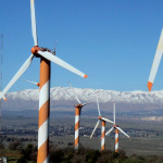 View of clean electric-powered windmills in the Golan Heights. (Photo: Haim Azulay/Flash90)