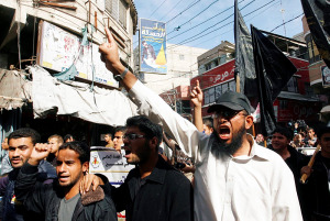 Palestinians express their discontent in the streets. (Photo: Abed Rahim Khatib/Flash90)