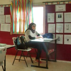 Bedouin girl at Al Sayed Technological High School. (Photo: Tazpit)