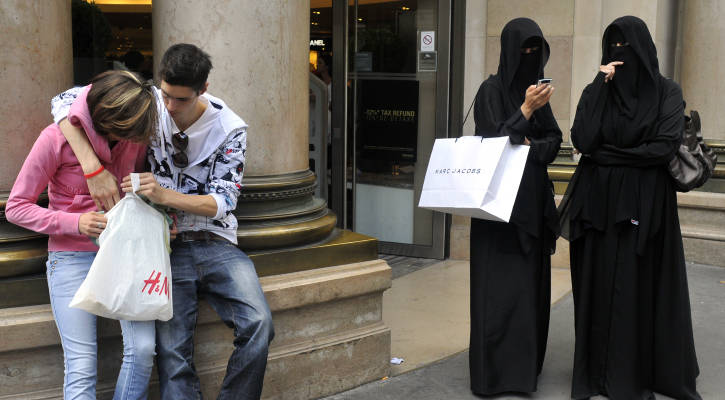 Muslim women in Europe.