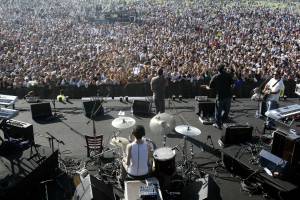 A concert in Yarkon Park, Tel Aviv. (Roni Schutzer/Flash90)