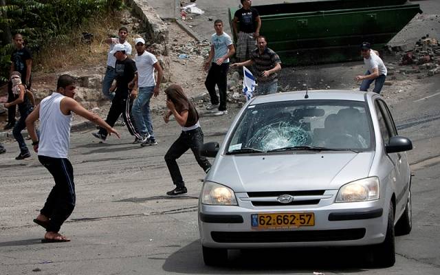 Stone car attack