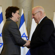 Ewa Kopacz and Reuven Rivlin