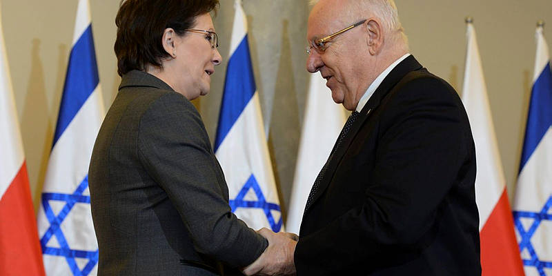 Ewa Kopacz and Reuven Rivlin