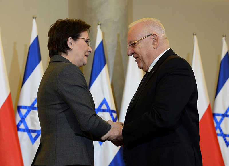 Ewa Kopacz and Reuven Rivlin