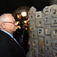 Israeli president Reuven Rivlin during a visit to Hebron where he inaugurated a newly developed Hebron Heritage Museum. (Photo by Mark Neyman/GPO)