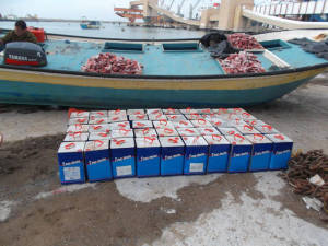 Arms smuggling by sea