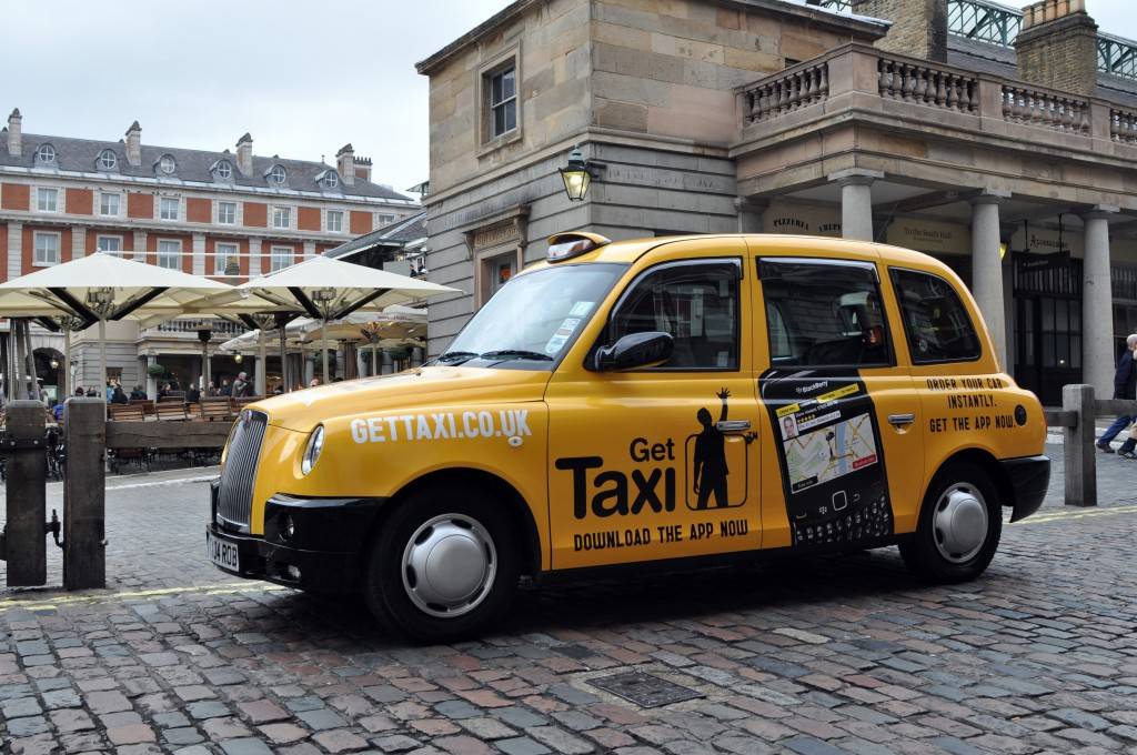Use an Israeli app to hail a UK taxi.