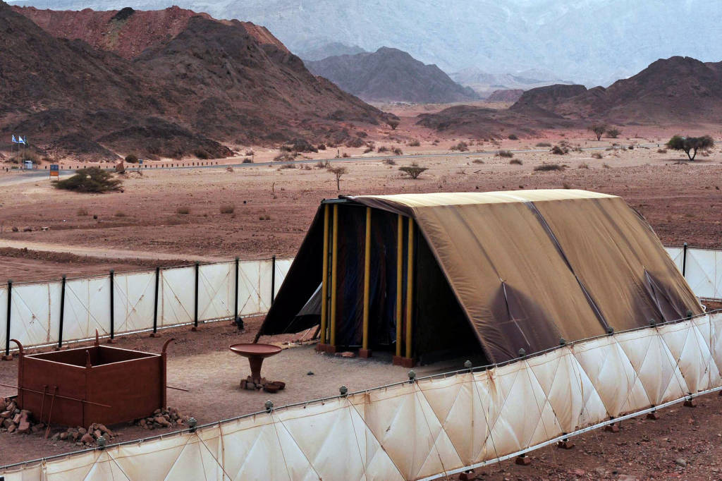 Model of the Tabernacle in Timna Park, north of Eilat.