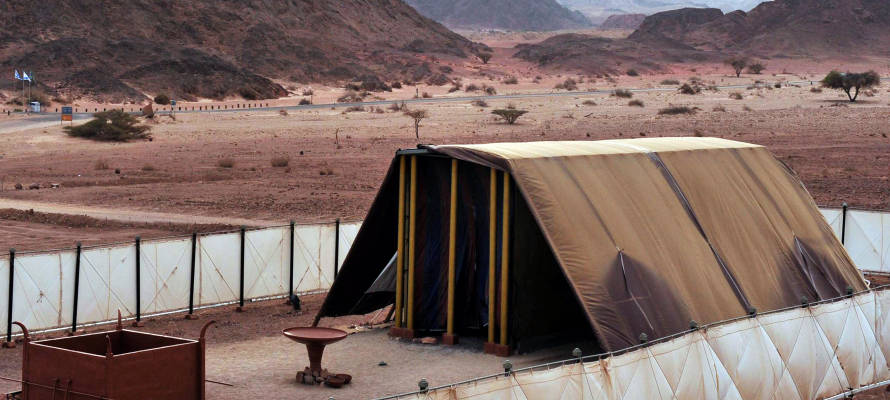 Model of the Tabernacle in Timna Park, north of Eilat.