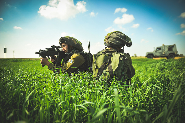 IDF soldiers on the Gaza border. (IDF)