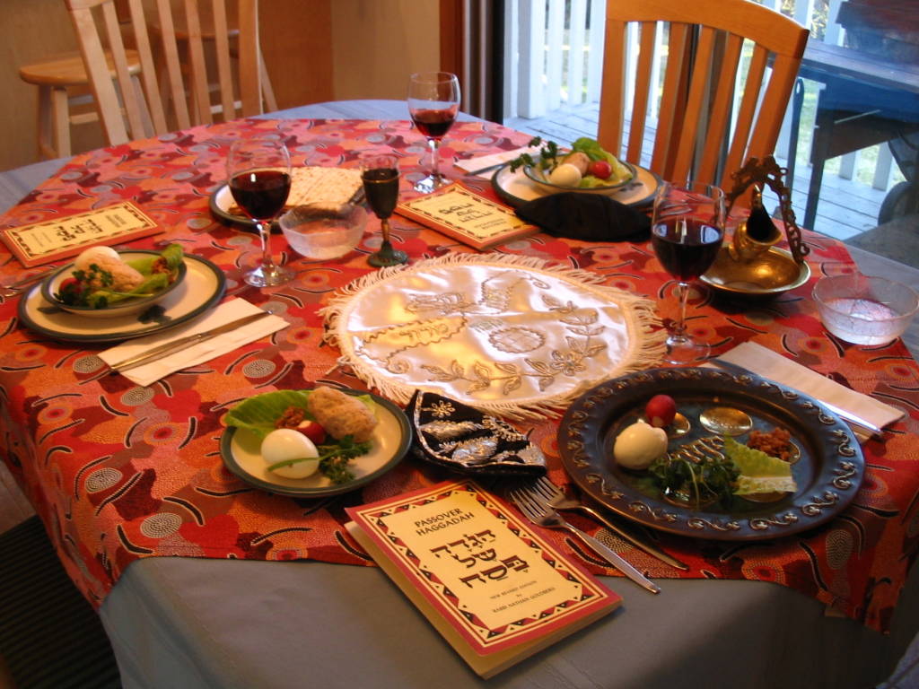 seder table