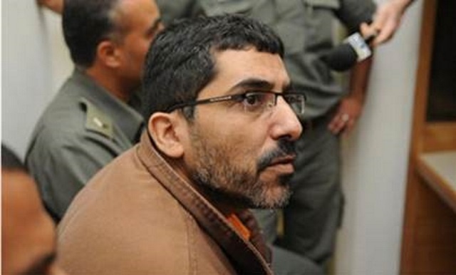 Dirar Abu Sisi in an Israeli court. (Flash90)