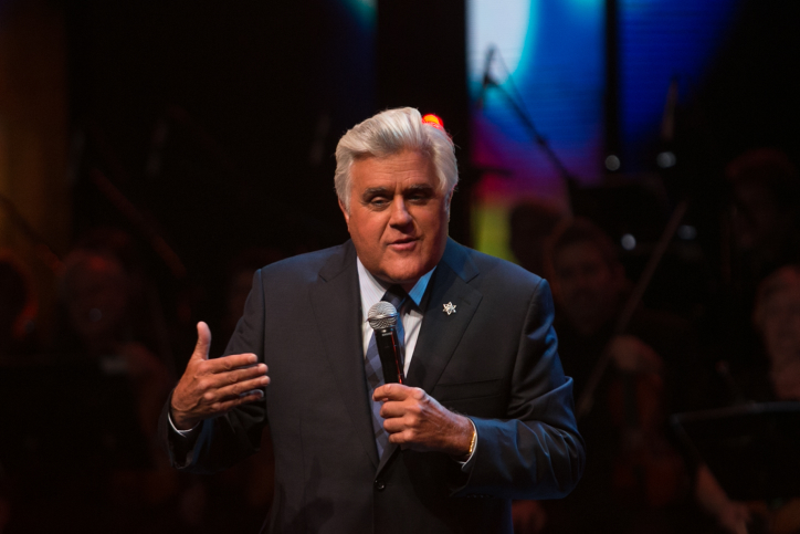 Jay Leno visits Israel. (Flash90)