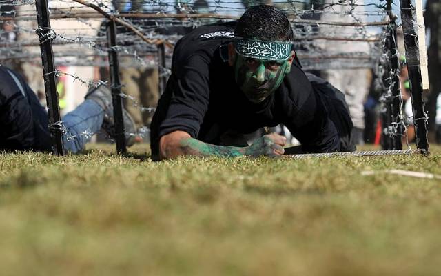 Palestinian youth train at Hamas-run camps