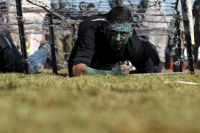 Palestinian youth train at Hamas-run camps