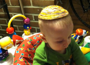 Child's first kippah