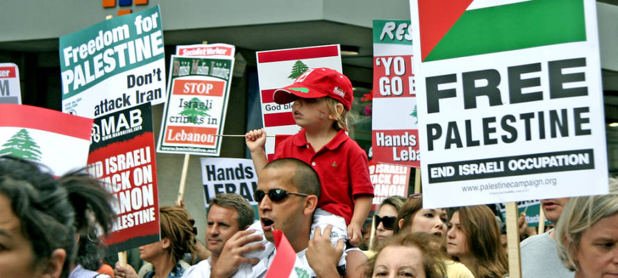 Anti-Israel protest.