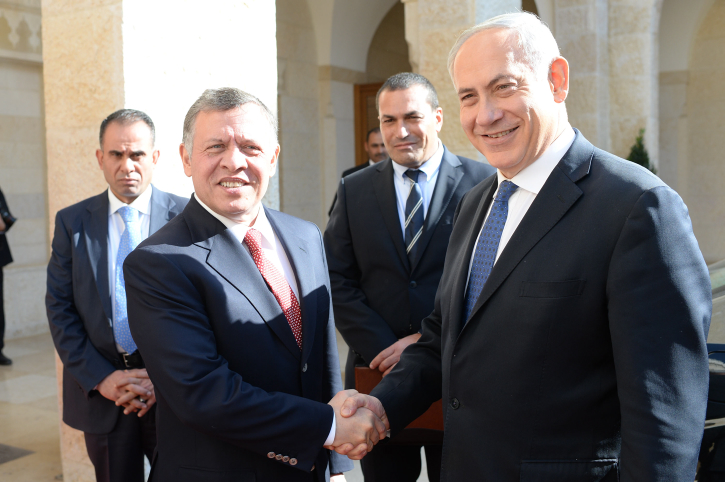 Netanyahu and King Abdullah