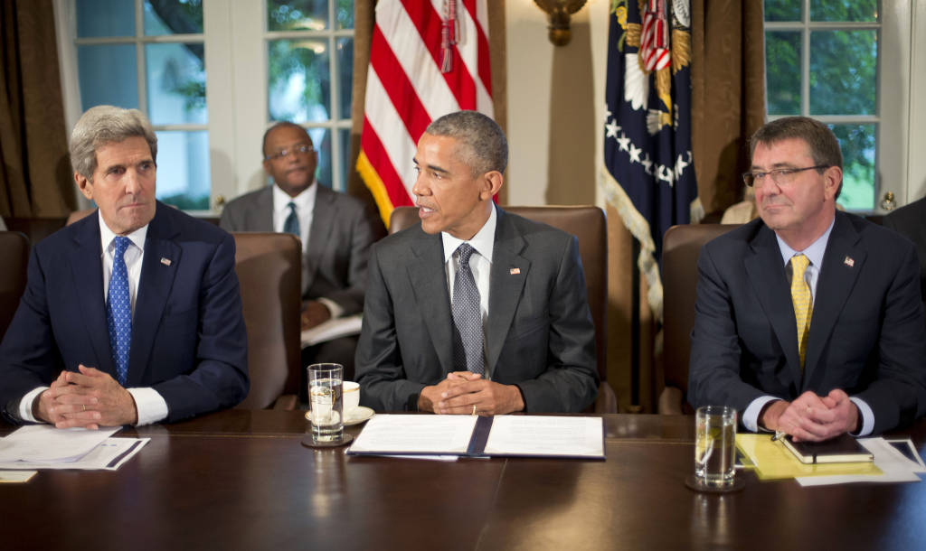 Barack Obama, John Kerry, Ash Carter,