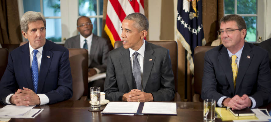 Barack Obama, John Kerry, Ash Carter,