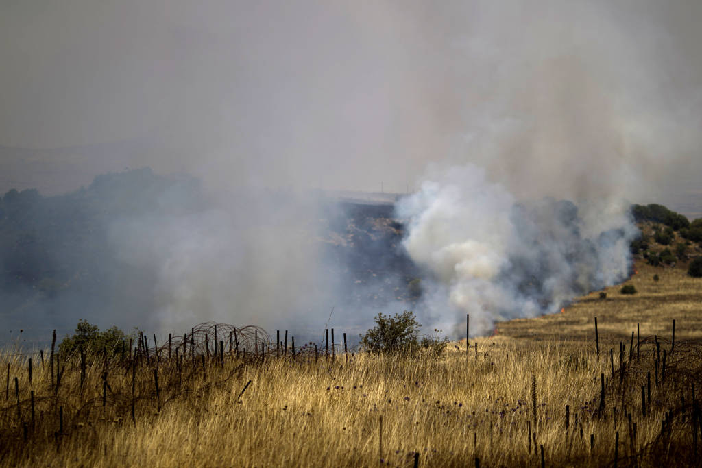 Syrian mortar Golan Heights