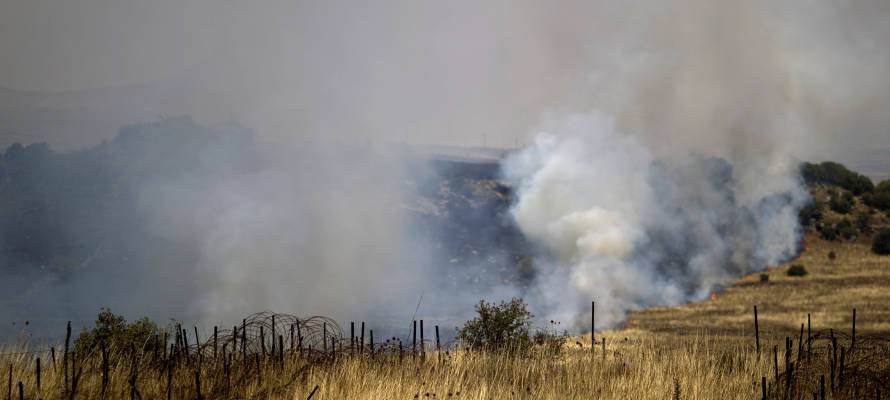 Syrian mortar Golan Heights
