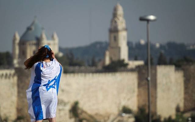 Jerusalem Israeli flag