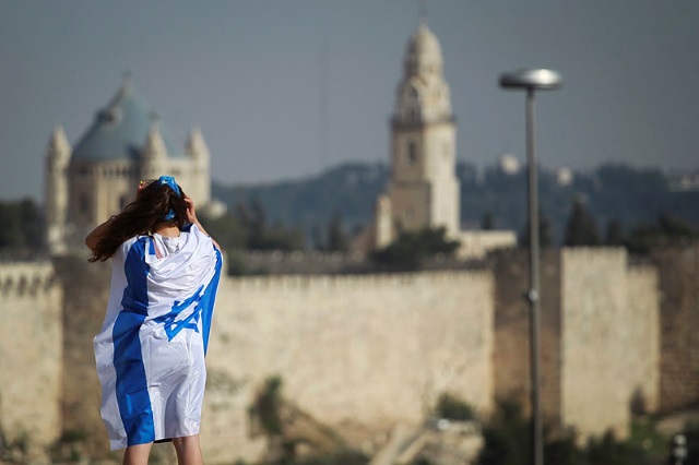 Jerusalem Israeli flag