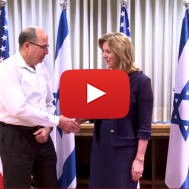 Deborah Lee James and Moshe Ya'alon