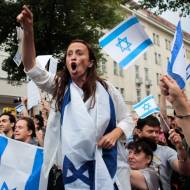 Pro Israel demonstrators