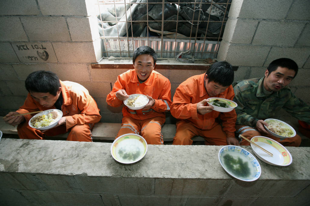 Chinese construction workers in Israel